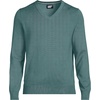 image:imageLands End Mens Fine Gauge Cotton V Neck SweaterTourmaline