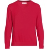 image:imageLands End Mens Fine Gauge Cotton V Neck SweaterVibrant Red