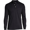 image:imageLands End Mens Long Sleeve AmericanGrown Supima Cotton Polo Shirt with PocketBlack