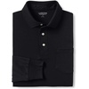 image:imageLands End Mens Long Sleeve AmericanGrown Supima Cotton Polo Shirt with PocketBlack