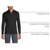 image:imageLands End Mens Long Sleeve AmericanGrown Supima Cotton Polo Shirt with PocketBlack