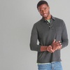 image:imageLands End Mens Long Sleeve AmericanGrown Supima Cotton Polo Shirt with PocketDark Charcoal Heather