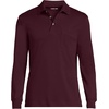 image:imageLands End Mens Long Sleeve AmericanGrown Supima Cotton Polo Shirt with PocketLush Burgundy
