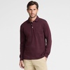 image:imageLands End Mens Long Sleeve AmericanGrown Supima Cotton Polo Shirt with PocketLush Burgundy