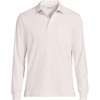 image:imageLands End Mens Long Sleeve AmericanGrown Supima Cotton Polo Shirt with PocketSoft Canvas Heather