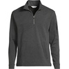 image:imageLands End Mens Long Sleeve Cooling Performance Pique Quarter ZipDark Charcoal Heather