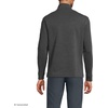 image:imageLands End Mens Long Sleeve Cooling Performance Pique Quarter ZipDark Charcoal Heather