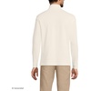 image:imageLands End Mens Long Sleeve Cooling Performance Pique Quarter ZipIvory Latte