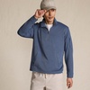 image:imageLands End Mens Long Sleeve Cooling Performance Pique Quarter ZipNightfall Blue