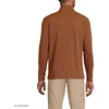 image:imageLands End Mens Long Sleeve Cooling Performance Pique Quarter ZipRich Ginger Brown