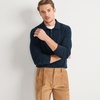 image:imageLands End Mens Long Sleeve Cotton Sweater PoloRadiant Navy