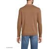 image:imageLands End Mens Long Sleeve Cotton Sweater PoloSoft Camel Brown Heather