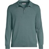 image:imageLands End Mens Long Sleeve Cotton Sweater PoloTourmaline