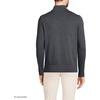 image:imageLands End Mens Long Sleeve Fine Gauge Cotton Quarter Zip SweaterCharcoal Heather