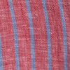 image:imageLands End Mens Long Sleeve Linen ShirtCompass RedClear Blue Stripe