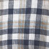 image:imageLands End Mens Long Sleeve Linen ShirtLight Indigo BlueTan Plaid