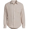 image:imageLands End Mens Long Sleeve Linen ShirtPale Desert Tan