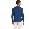 image:imageLands End Mens Long Sleeve Linen ShirtPale Radiant NavySapphire