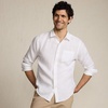 image:imageLands End Mens Long Sleeve Linen ShirtWhite