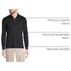 image:imageLands End Mens Long Sleeve Supima PoloBlack