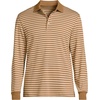 image:imageLands End Mens Long Sleeve Supima PoloCanyon Camel Stripe