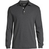 image:imageLands End Mens Long Sleeve Supima PoloDark Charcoal Heather