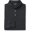 image:imageLands End Mens Long Sleeve Supima PoloDark Charcoal Heather