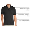 image:imageLands End Mens Premium AmericanGrown Supima Cotton Polo Shirt Short Sleeve Pocket  Big amp TallBlack