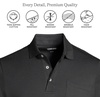 image:imageLands End Mens Premium AmericanGrown Supima Cotton Polo Shirt Short Sleeve Pocket  Big amp TallBlack