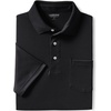 image:imageLands End Mens Premium AmericanGrown Supima Cotton Polo Shirt Short Sleeve Pocket  Big amp TallBlack