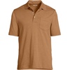image:imageLands End Mens Premium AmericanGrown Supima Cotton Polo Shirt Short Sleeve Pocket  Big amp TallCanyon Camel Heather