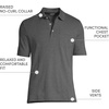 image:imageLands End Mens Premium AmericanGrown Supima Cotton Polo Shirt Short Sleeve Pocket  Big amp TallDark Charcoal Heather