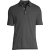 image:imageLands End Mens Premium AmericanGrown Supima Cotton Polo Shirt Short Sleeve Pocket  Big amp TallDark Charcoal Heather