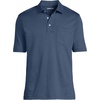image:imageLands End Mens Premium AmericanGrown Supima Cotton Polo Shirt Short Sleeve Pocket  Big amp TallNightfall Blue