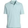 image:imageLands End Mens Premium AmericanGrown Supima Cotton Polo Shirt Short Sleeve Pocket  Big amp TallPale Sky