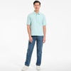 image:imageLands End Mens Premium AmericanGrown Supima Cotton Polo Shirt Short Sleeve Pocket  Big amp TallPale Sky