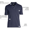 image:imageLands End Mens Premium AmericanGrown Supima Cotton Polo Shirt Short Sleeve Pocket  Big amp TallRadiant Navy