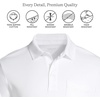 image:imageLands End Mens Premium AmericanGrown Supima Cotton Polo Shirt Short Sleeve Pocket  Big amp TallWhite