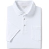 image:imageLands End Mens Premium AmericanGrown Supima Cotton Polo Shirt Short Sleeve Pocket  Big amp TallWhite
