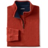 image:imageLands End Mens Quarter Zip Pullover SweaterBourbon