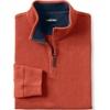 image:imageLands End Mens Quarter Zip Pullover SweaterBourbon