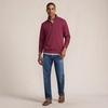 image:imageLands End Mens Quarter Zip Pullover SweaterBurgundy Spritz