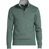 image:imageLands End Mens Quarter Zip Pullover SweaterDeep Woodland Green Heather