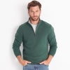 image:imageLands End Mens Quarter Zip Pullover SweaterDeep Woodland Green Heather