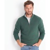 image:imageLands End Mens Quarter Zip Pullover SweaterDeep Woodland Green Heather
