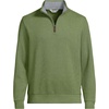 image:imageLands End Mens Quarter Zip Pullover SweaterDried Basil Heather