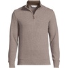 image:imageLands End Mens Quarter Zip Pullover SweaterLight Bark Heather