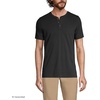 image:imageLands End Mens Short Sleeve AmericanGrown Supima Cotton Jersey HenleyBlack