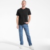 image:imageLands End Mens Short Sleeve AmericanGrown Supima Cotton Jersey HenleyBlack