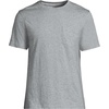 image:imageLands End Mens Short Sleeve AmericanGrown Supima Cotton Tee with PocketGray Marble Heather